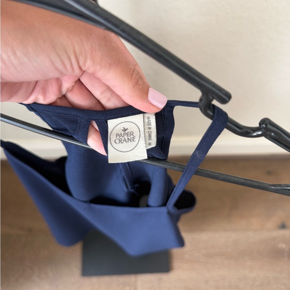 Paper Crane Navy Camisole Top - Picture 3 of 3